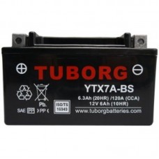 Akumulátor Tuborg YTX7A-BS 12V 6,3Ah 120A AGM